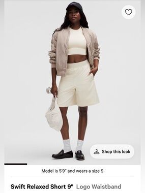 NWT lululemon athletica Swift Relaxed Short 9" XS